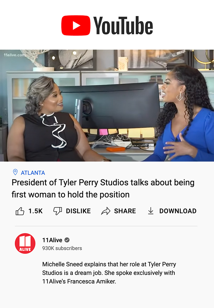 President of Tyler Perry Studios talks about being first woman to hold the position